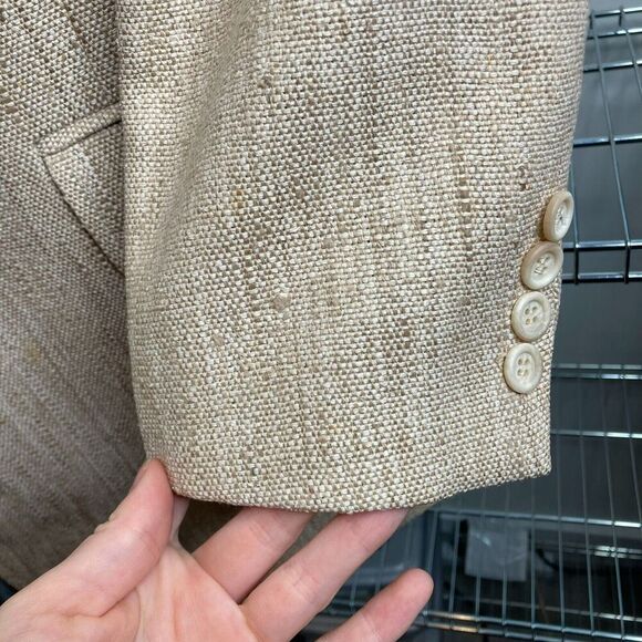 Vintage Bullocks Wilshire Cricketeer Men’s Ivory 70’s Vibes Classic Blazer Sz 44 - Picture 12 of 16